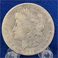 1901-O Morgan silver dollar