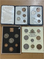 4 British Coin Sets