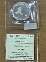 1967 Cdn $1 -Heavy Cameo