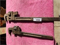 2 Vintage Trimo Pipe Wrenches
