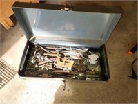 Metal Tool Box w/ Misc Hardware
