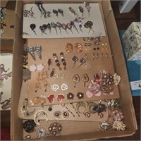 Vintage Costume Jewelry - mostly earrings