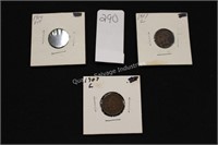 1904 & 1907 indian head pennies (display)