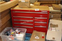 eight drawer work/tool cabinet (key in bottom)