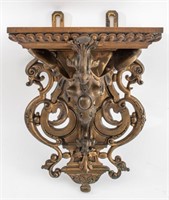 Renaissance Revival Bronze Wall Bracket