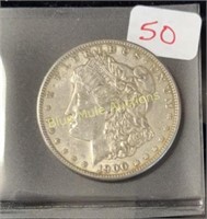 Silver 1900 Morgan Dollar