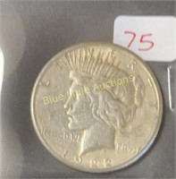 Silver 1922-S Peace Dollar