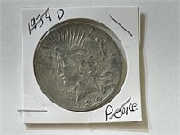1934 D Peace Dollar