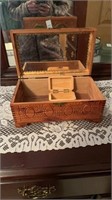 Two vintage jewelry boxes