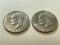 (2) 1978 D Eisenhower Dollars