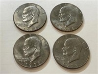 (4) 1978 D Eisenhower Dollars