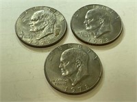 (3) 1978 D Eisenhower Dollars