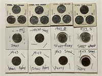 (20) 1943 Steel Pennies
