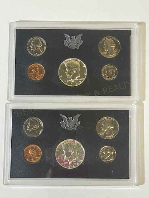 (2) 1968 US Proof Sets