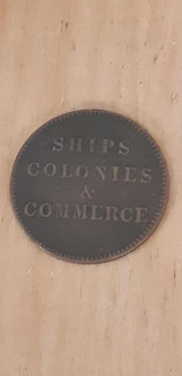 Early PEI Ships Colonies & Commerce Token