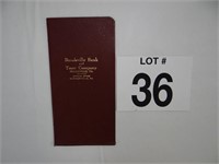 BROOKEVILLE BANK & TRUST CO. CHECKBOOK COVER