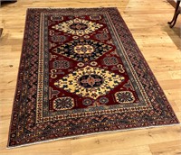 Immaculate Red Nomad Style Area Rug
