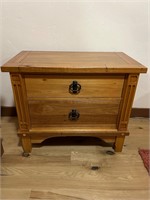 Solid Wood Night Stand, Cedar Lined Drawers