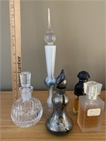 Dior and Lancôme perfume and perfume bottles
