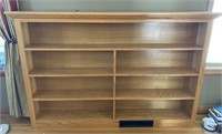 Large wood bookshelf