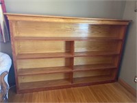 Solid wood bookshelf