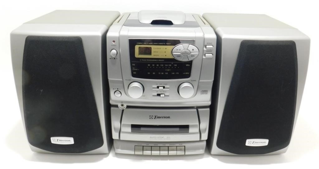 * Emerson Compact CD, Radio and Cassette Player