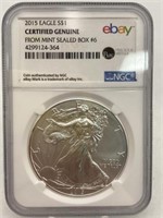 2015 Silver Eagle $1