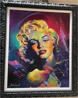 Jim Warren "The Glow Of Marilyn"  Original w/COA