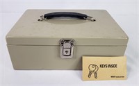 Metal Lock Box with Keys