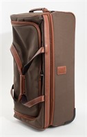 Longchamp Brown Canvas Boxford M Travel Bag