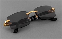 Cartier Gray Tinted Prescription Sunglasses