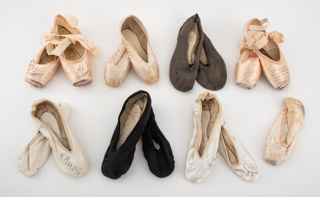Group of Bolshoi Theater Ballet Shoes, Signed