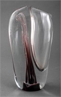 FM Konstglas Sweden Art Glass Vase