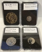 S - LOT OF 4 REPLICA COINS (Aa)