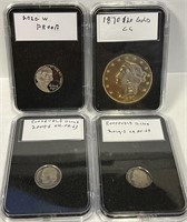 S - LOT OF 4 REPLICA COINS (Ab)