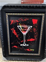 Michael Godard "Martini on Black" w/COA