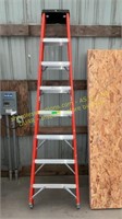 Keller Fiberglass Ladder, 8ft, 300lb capacity