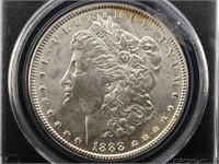1888 Silver Morgan Dollar Pcgs Ms65