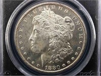 1880 S Silver Morgan Dollar Pcgs Ms65