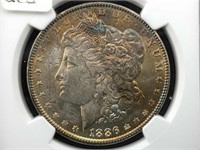 1886 Silver Morgan Dollar Ms64 Ngc Cac