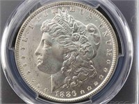 1886 Silver Morgan Dollar Ms65 Pcgs