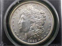 1885 Silver Morgan Dollar Ms65 Pcgs
