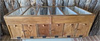 Antique Slant Top Display Cabinet For Table Top