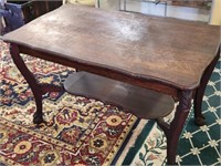 Antique Quarter-Sawn Oak Writing Table / Desk