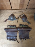 Old Leather Leg Pads For Trotter (Horse) Vintage
