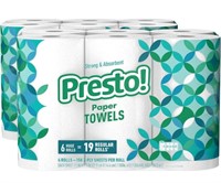 Amazon Brand - Presto! Flex-a-Size Paper Towels,