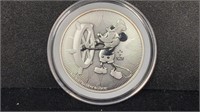 2017 Disney Mickey Ship Wheel 1oz .999 Silver $2