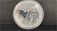 2021 Wonder Woman 1oz .999 Silver $2 Niue Coin