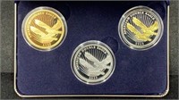 2020 (3) Different Silver $2 Double Eagles Set,