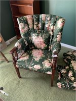 Flowered Chair with Extra Pillows
